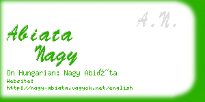 abiata nagy business card